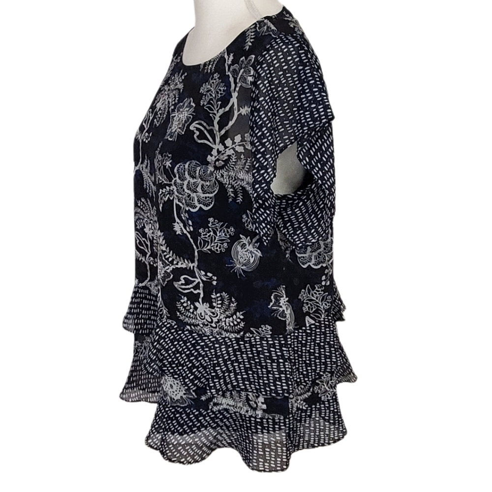 Cabi Sheer Hybrid Blouse - Picture 5 of 13